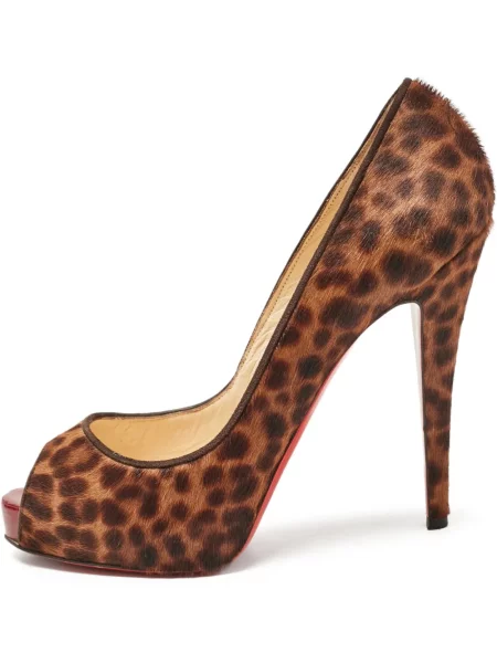 Lodičky Christian Louboutin Pre-owned s potiskem hnědé