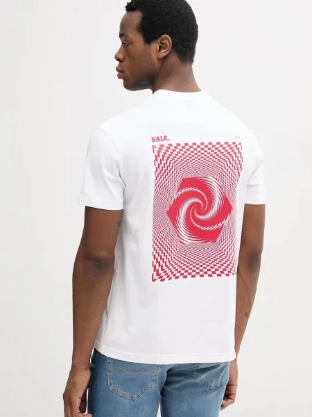 BALR. tricou din cu imprimeu alb