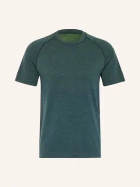 Lululemon Tričko Metal Vent Tech tmavě zelená / tmavě modrá