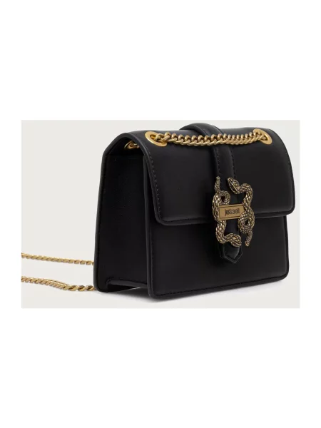 Just Cavalli torebka crossbody z imitacji skóry czarna