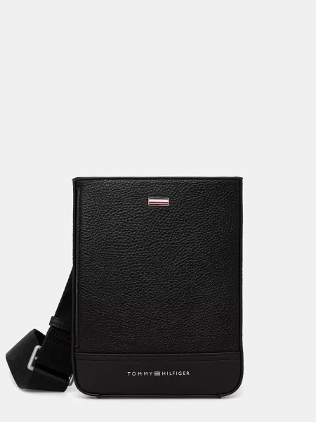 Tommy Hilfiger geantă mică pentru bărbați cu imitație de piele negru