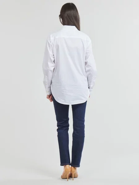 Dlouho košile Lauren Ralph Lauren s dlouhými rukávy bílá