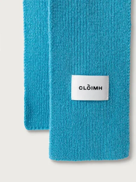 Cloimh шал дамски от вълна синьо
