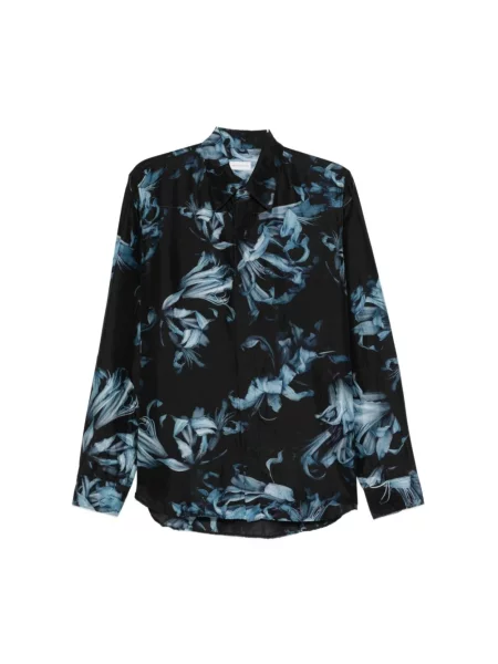 Koszula Dries Van Noten niebieska