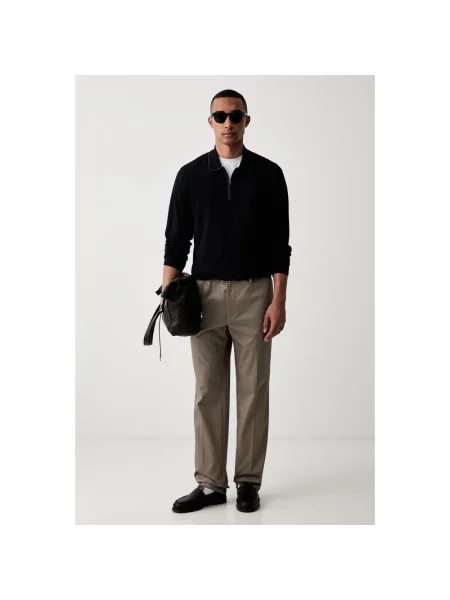 Emporio Armani spodnie regular z beżowe