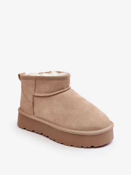 Велурени зимни обувки за сняг Boto бежово