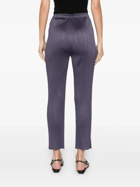 Pantaloni Pleats Please Issey Miyake plisate gri
