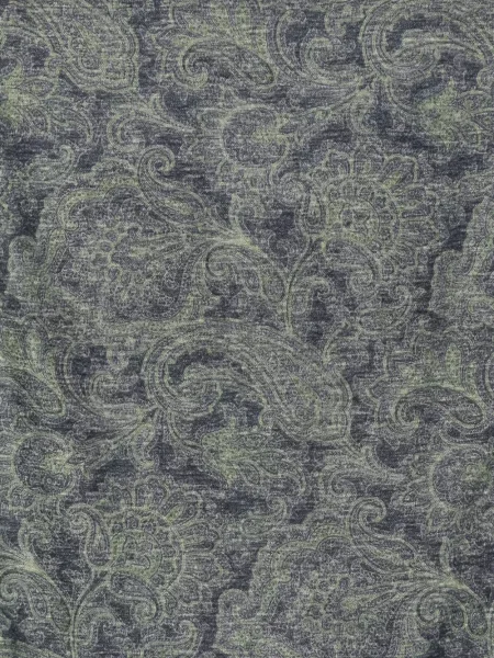 Fular Kiton cu imagine cu model paisley albastru