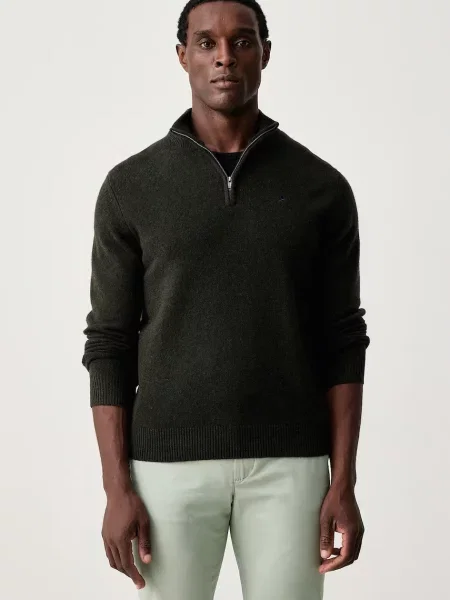 Hackett London pulover pentru bărbați din lână verde