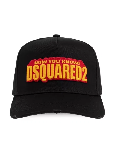 Czapka z daszkiem Dsquared2 czarna
