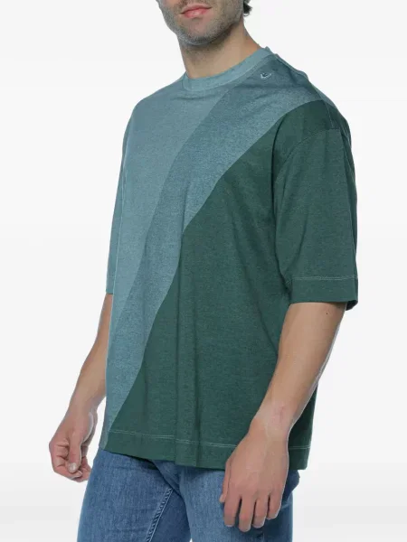 Tričko Emporio Armani s autogramem zelené