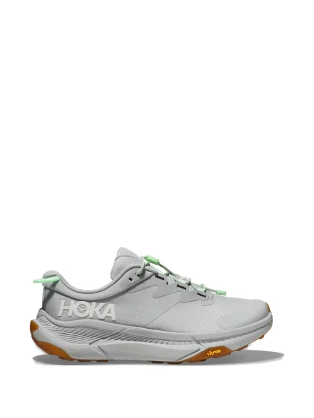 Sneakerși Hoka cu șireturi din dantelă gri