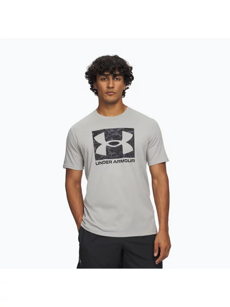Tricou de antrenament pentru bărbați Under Armour ABC Camo Boxed Logo titanium/black negru