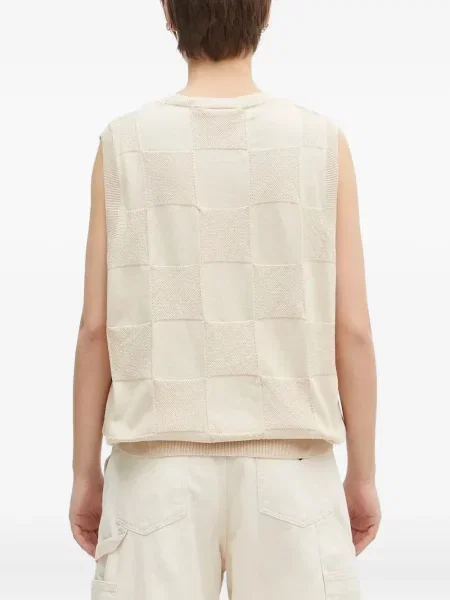 Top Carhartt Wip în carouri tricotate