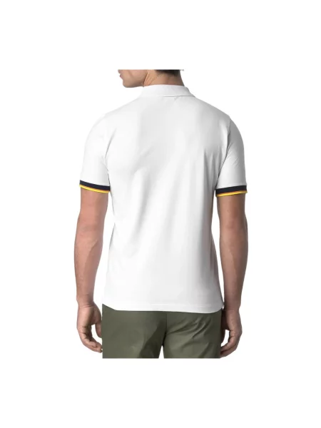 Scurt tricou K-way cu mâneci scurte alb