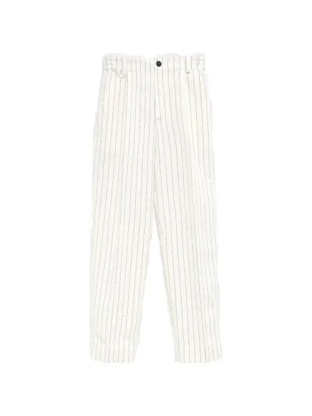 Pantaloni Jacquemus cu dungi alb