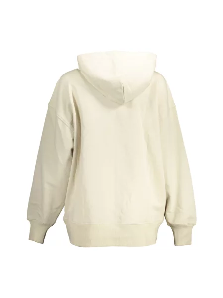 Bluza Calvin Klein z długim rękawem beżowa