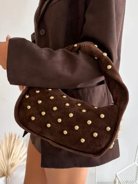 Torbica Boto iz semiša bela