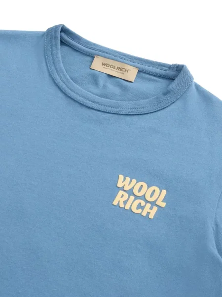 Koszulka dziecięca Woolrich niebieska