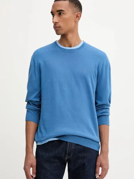 Calvin Klein πουλόβερ ανδρικό μπλε