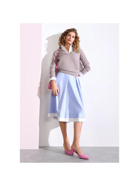 Sweter Riani z kaszmiru brązowy