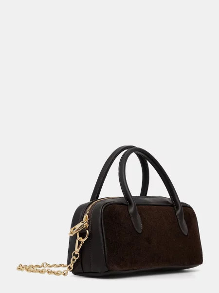 Замшевая сумка Answear.lab коричневая