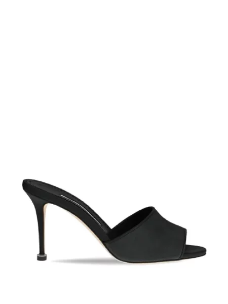 Sandale Manolo Blahnik cu bretele negru