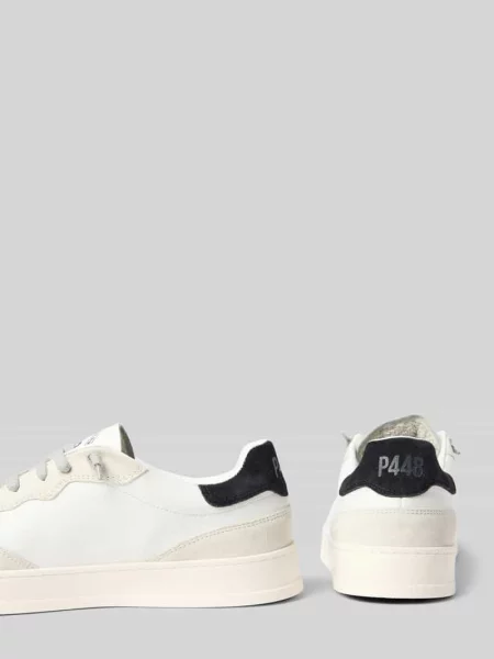 Sneakersy z nadrukiem z logo model ‘BALI’ P448 białe