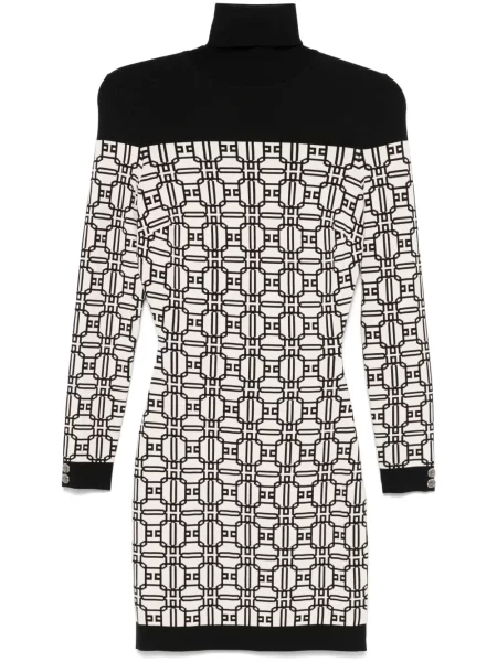 Rochie mini Elisabetta Franchi din jacard de costum