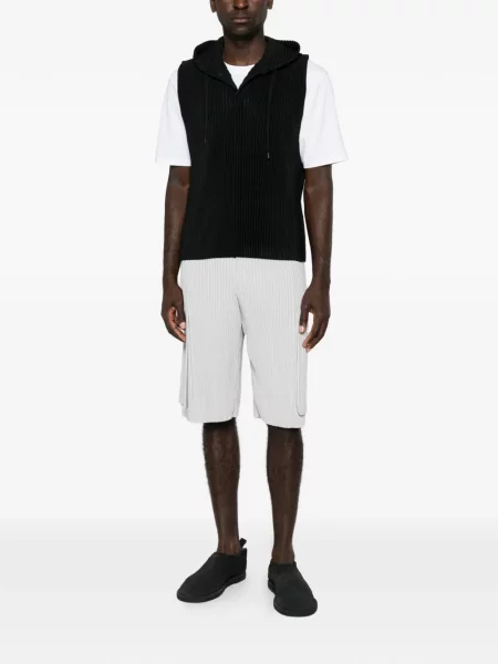 Pantaloni scurți Homme Plisse Issey Miyake cu cordon gri