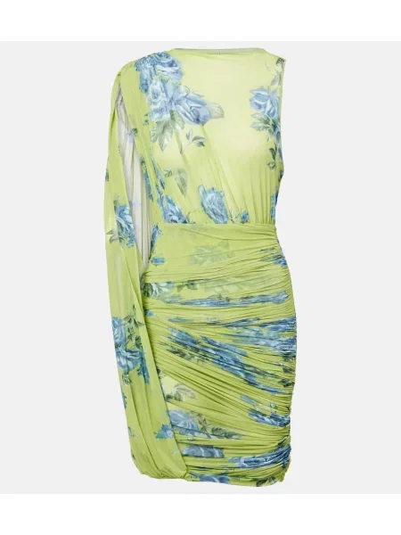 Rochie Magda Butrym cu model floral transparente verde
