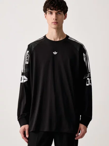 Тениска с дълъг ръкав Adidas Originals черно