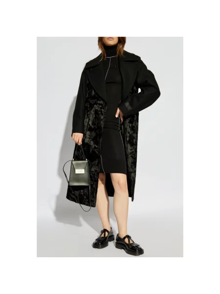Sukienka Mm6 Maison Margiela wełniana czarna