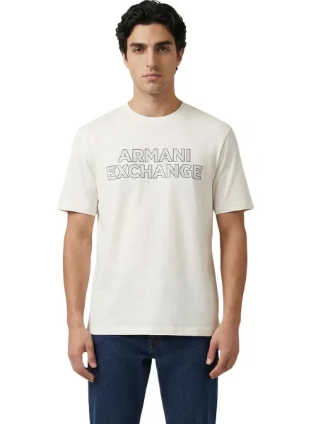 Armani Exchange férfi póló bézs