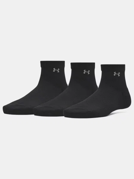 UNDER ARMOUR skarpety za kostkę sportowe Vanish 3 szt L czarne