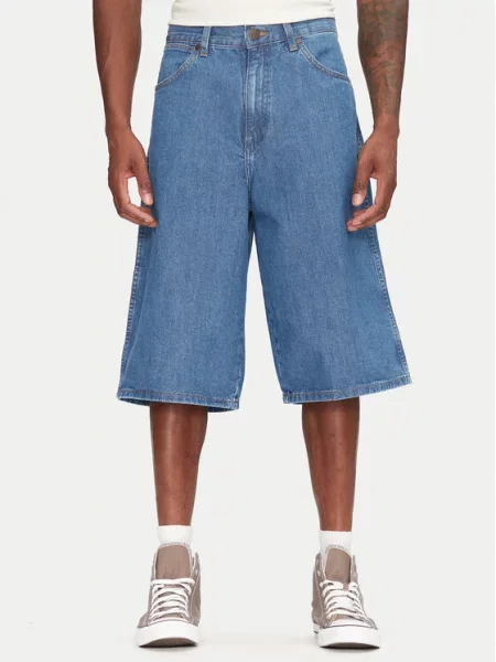 Wrangler Kratke traperice Jort Oversize plava