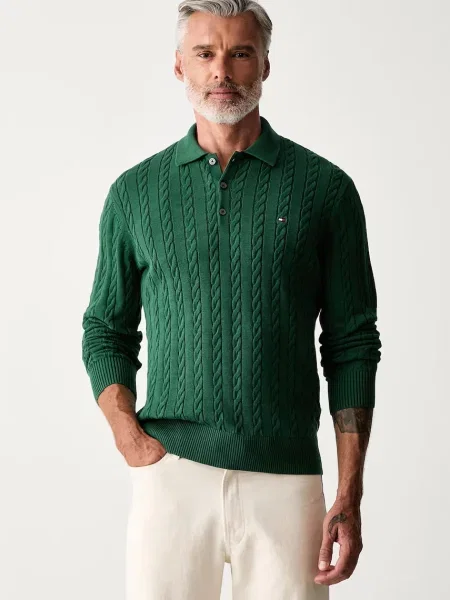 Tommy Hilfiger pulover pentru bărbați din verde