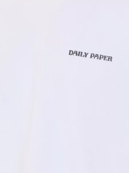 Tricou Daily Paper cu imagine alb