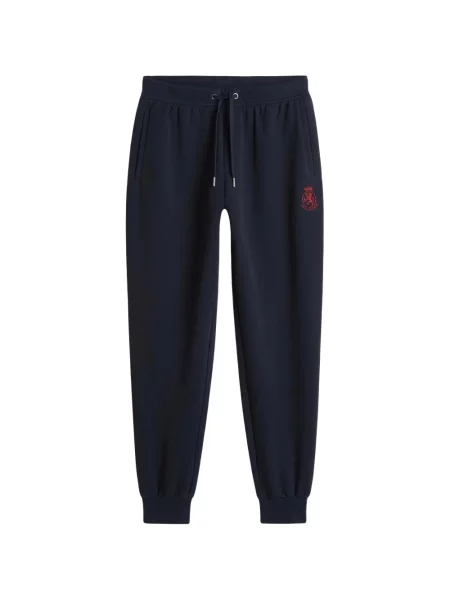 Běžecké kalhoty Tommy Hilfiger s výšivkou modré