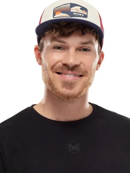 Buff Baseball sapka Trucker Cap Bordó fehér