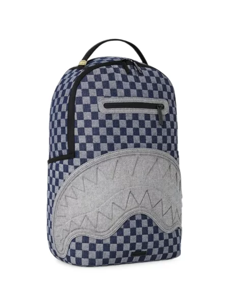Rucsac Sprayground în carouri albastru