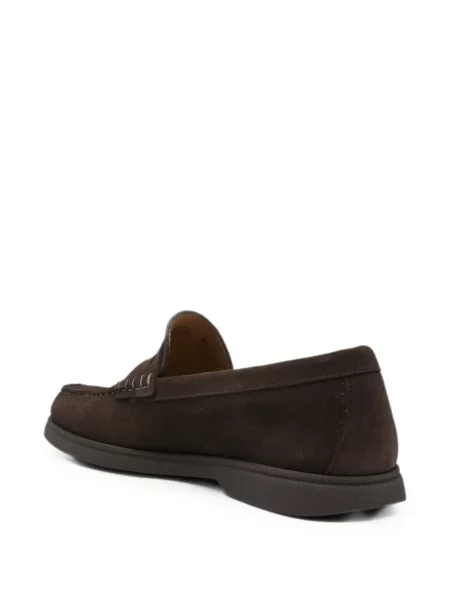 Chiloți Boss din piele de căprioară slip-on maro