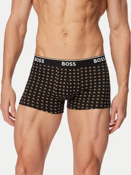 BOSS Boksarice Power / črna / bela bež