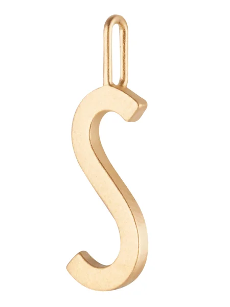 Strieborný pozlátený prívesok Design Letters