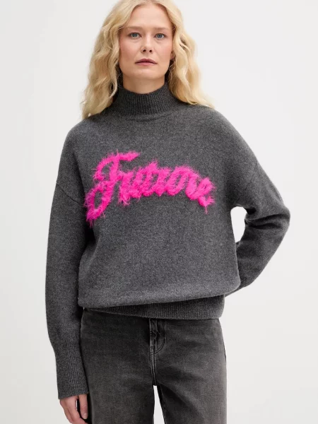 FROM FUTURE pulover de cașmir light gri