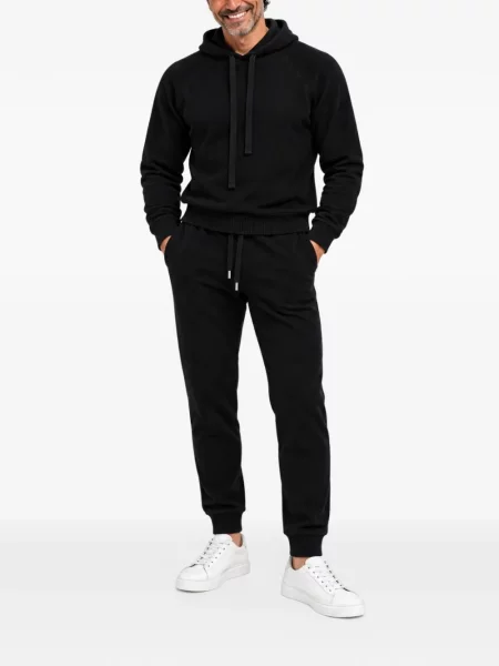 Pantaloni Franzese Collection de lână alergare negru