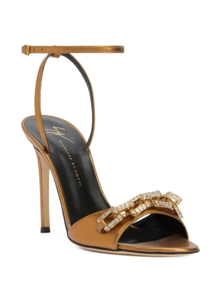 Sandale Giuseppe Zanotti de cristal auriu
