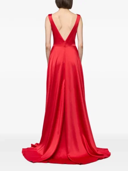 Rochie maxi Atu Body Couture din satin roșu