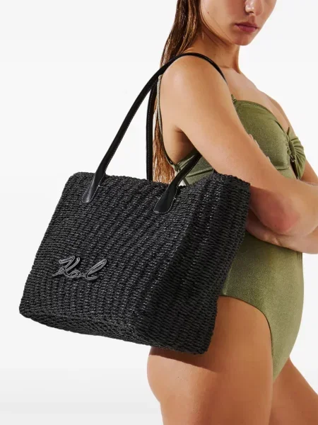 Paplūdimio rankinė Karl Lagerfeld K/Signature juoda