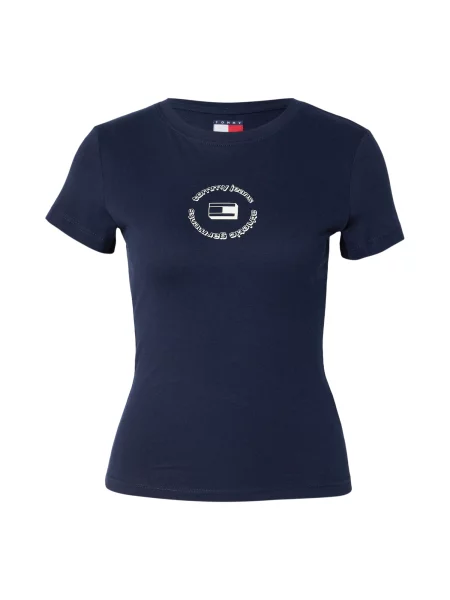 Tommy Jeans Tričko ESS námornícka modrá biela